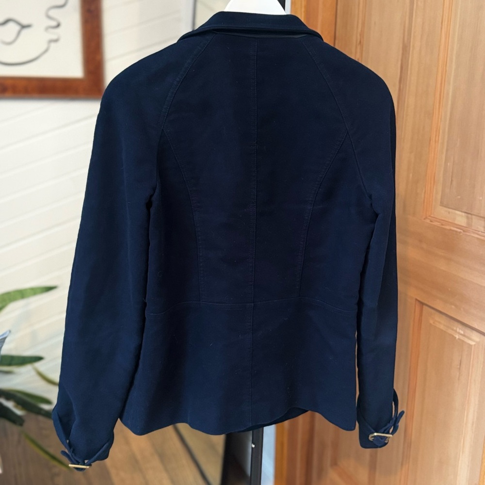 Tory Burch Midnight Blue Pea Coat - Picture 4 of 7